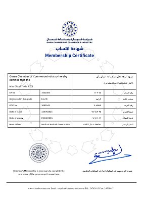 Membership certificate
